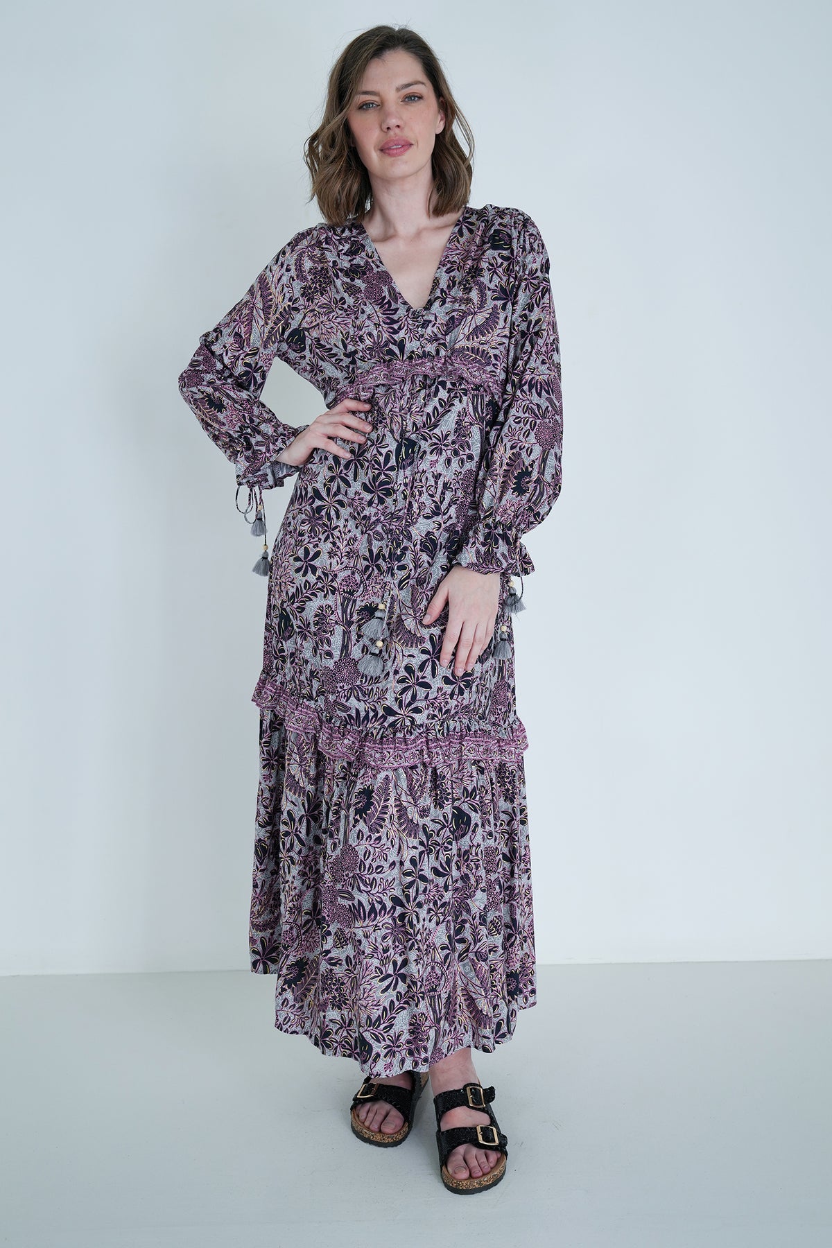 Pink and Black Andrea Dress