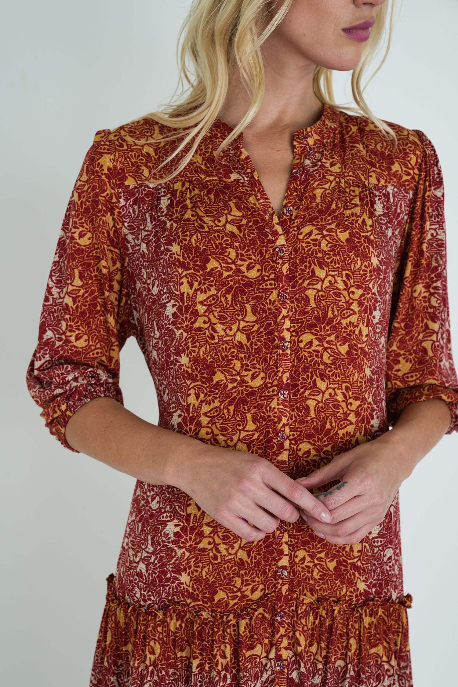 Burgundy Lexi Dress