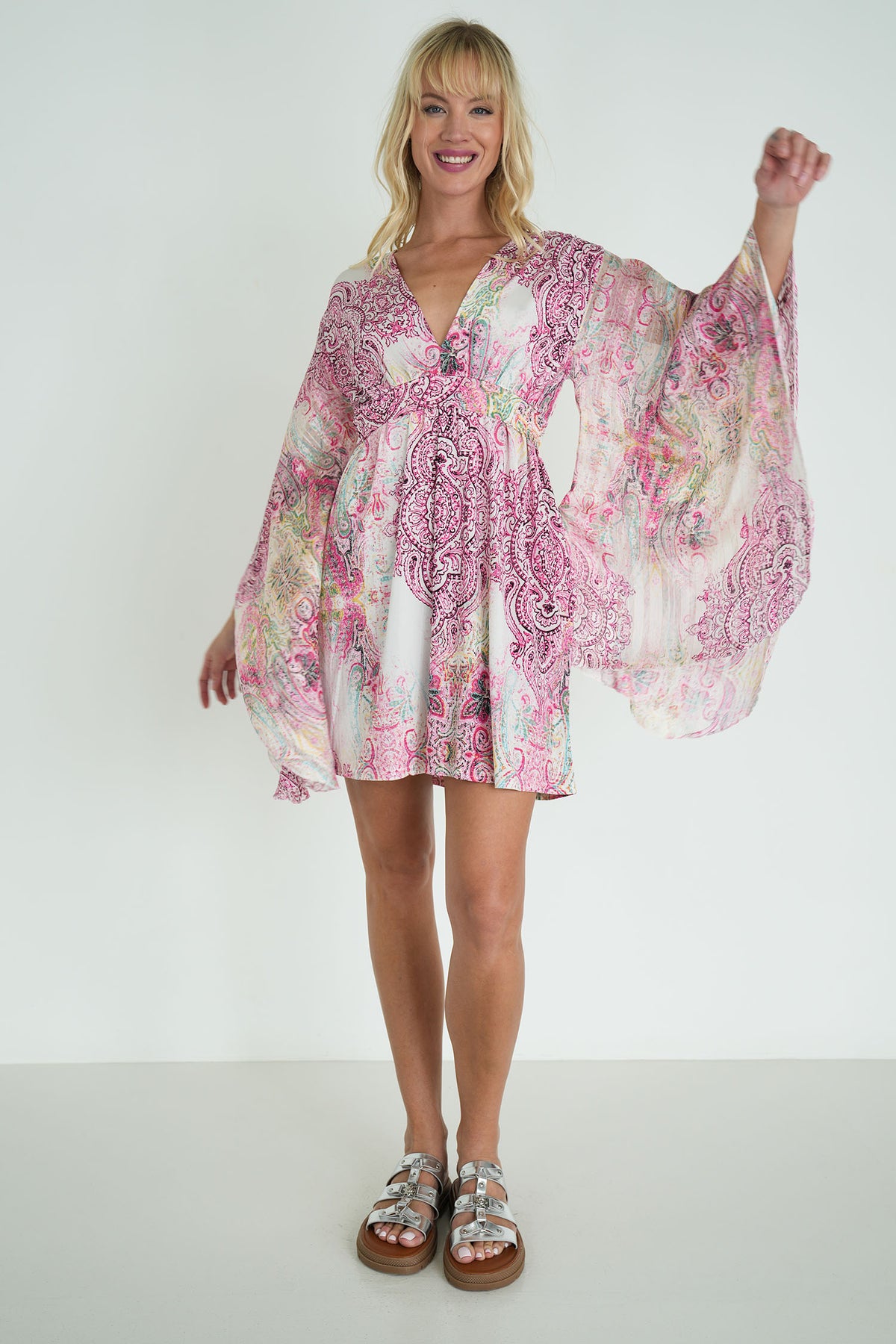 Pink Paisley Butterfly Dress