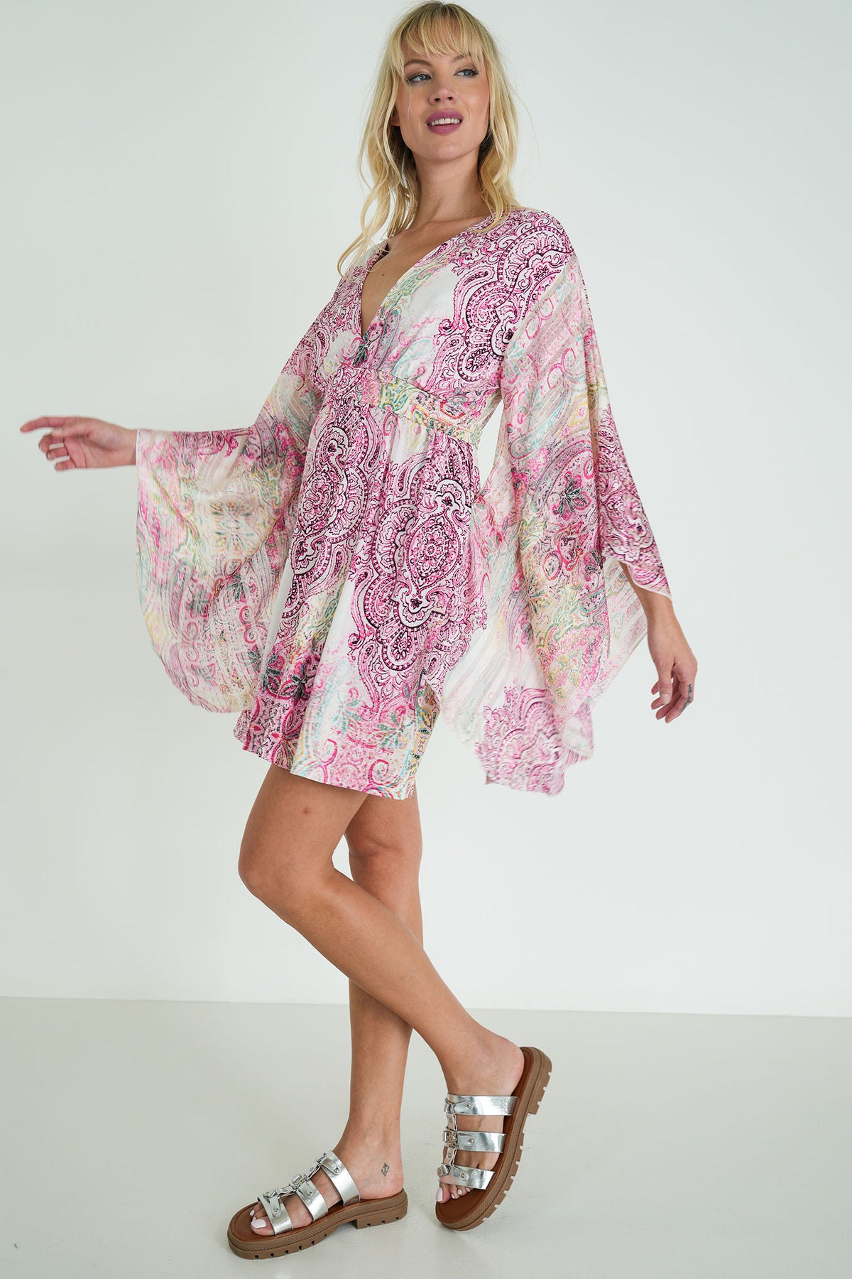 Pink Paisley Butterfly Dress