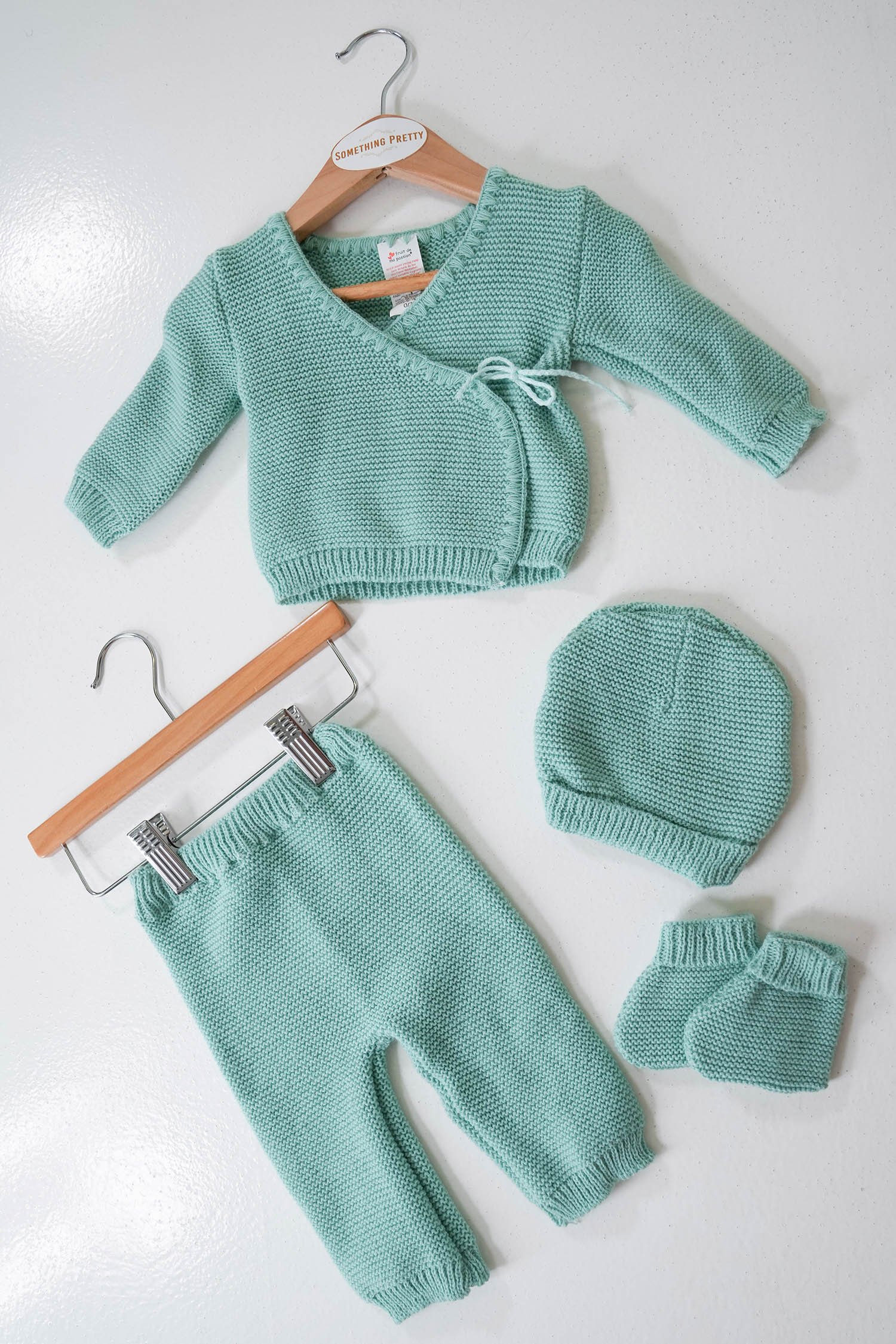 Mint Wrap Knit Set