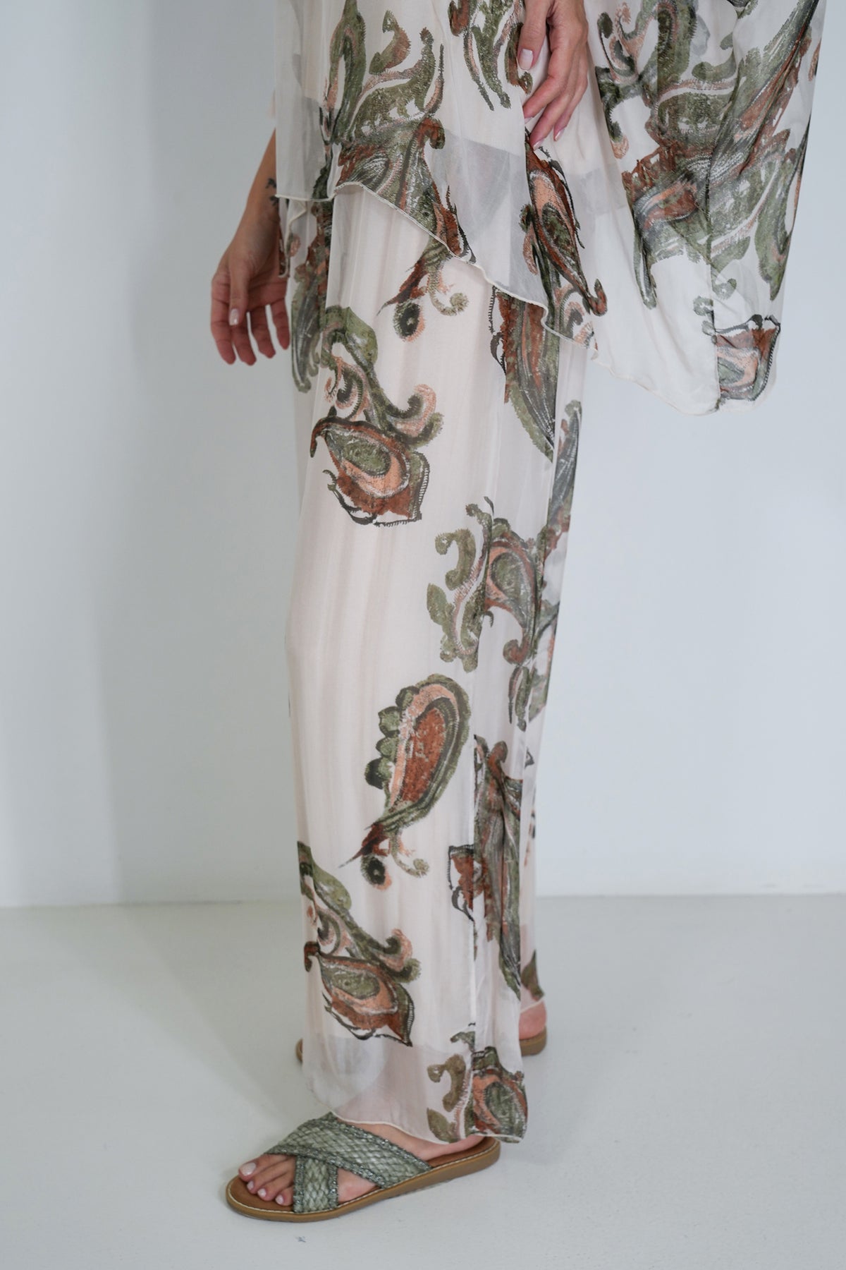 Olive Mary Silk Harem Pant