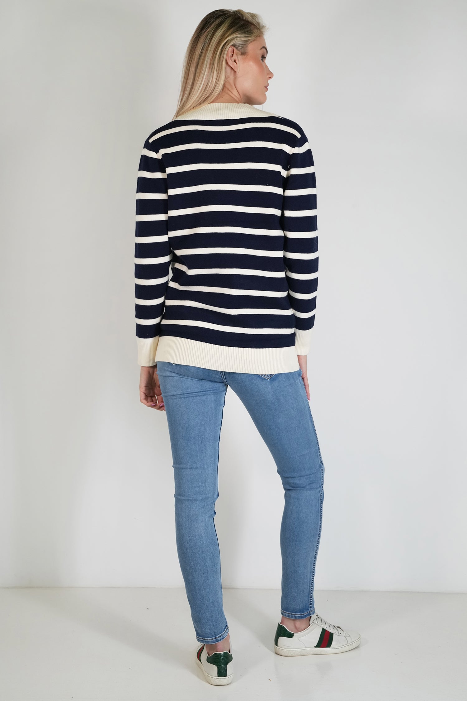 Cream and Black Angela Cardigan