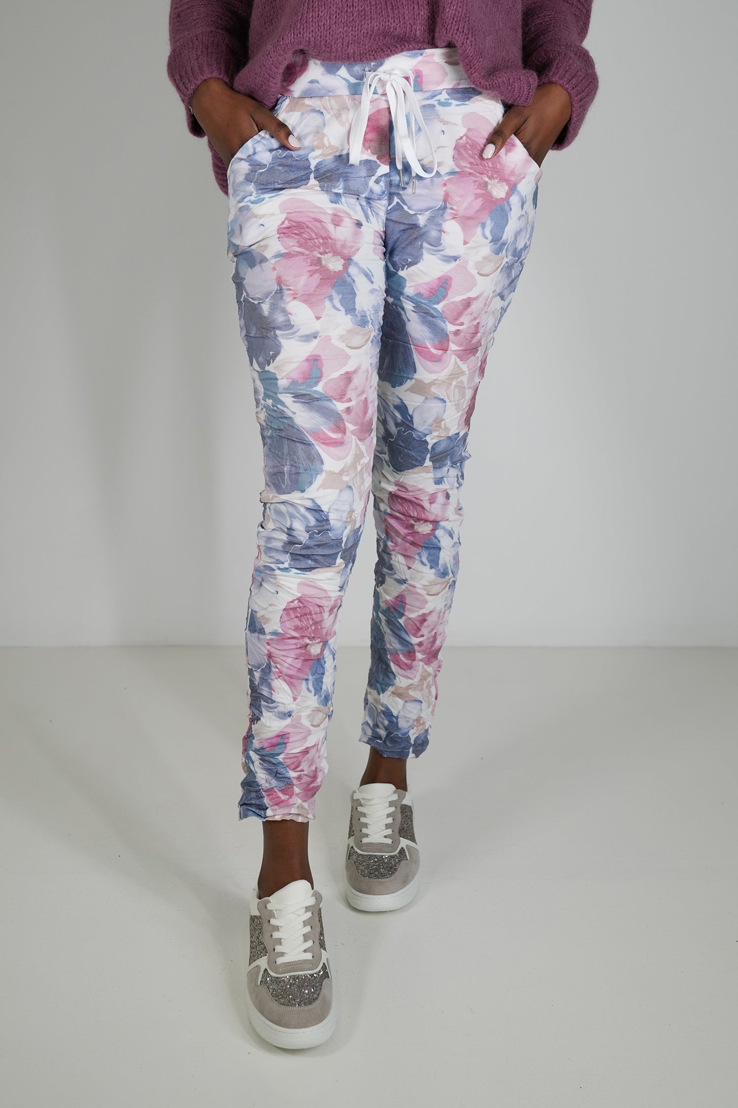 Plum and Blue Cally Jogger Pant