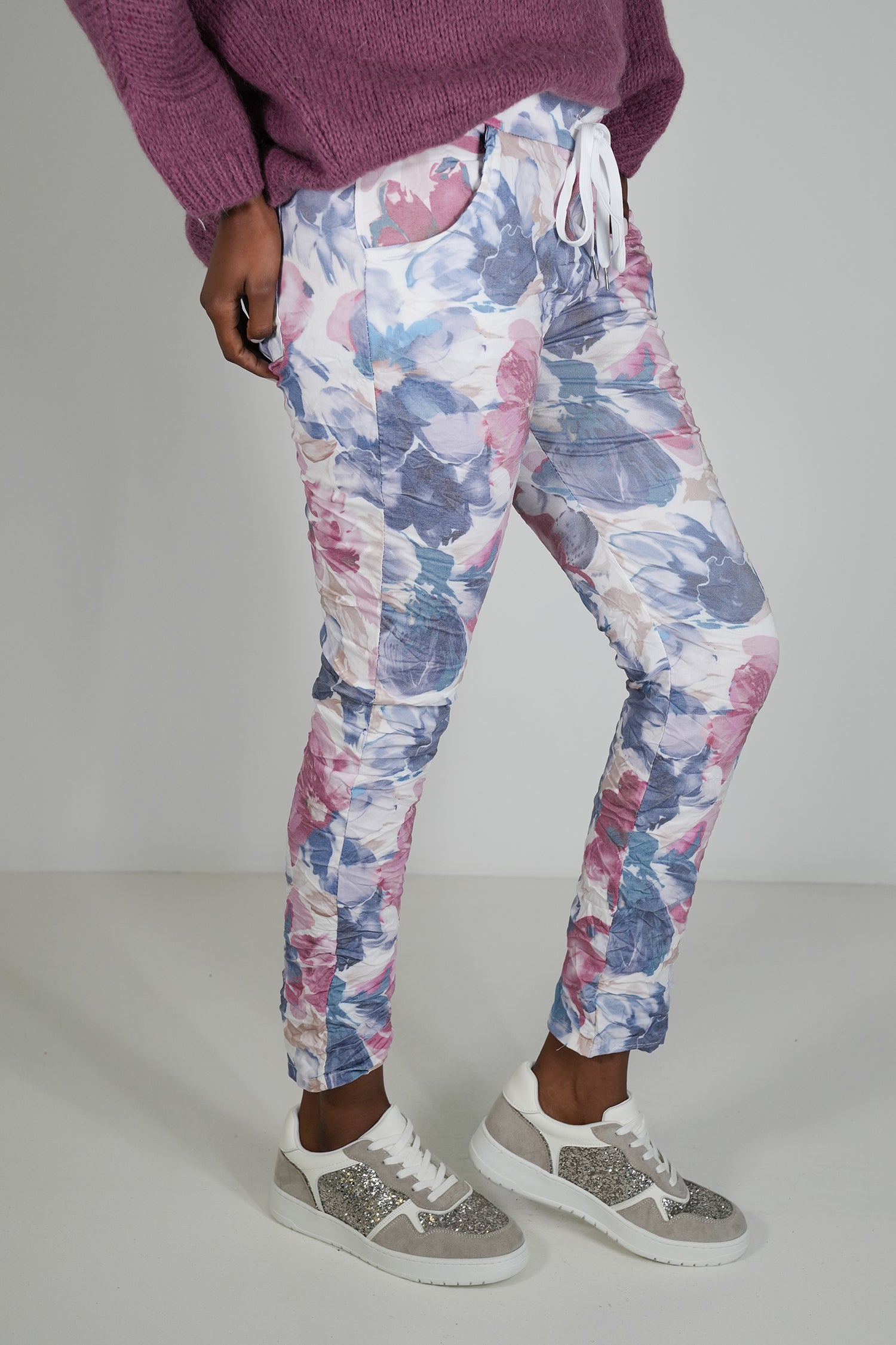 Plum and Blue Cally Jogger Pant