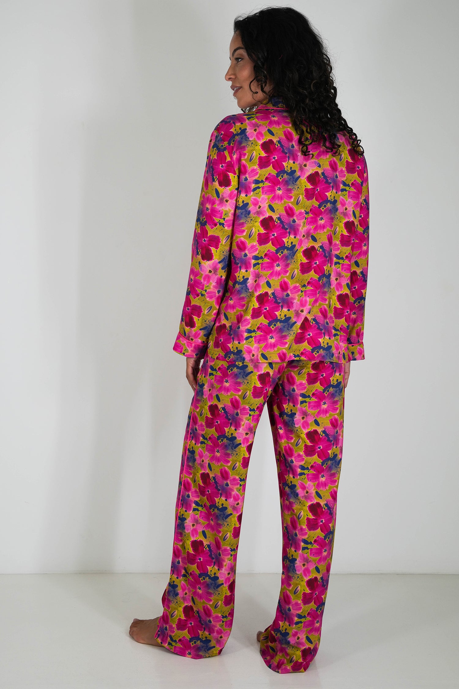 Cerise Floral Pajamas