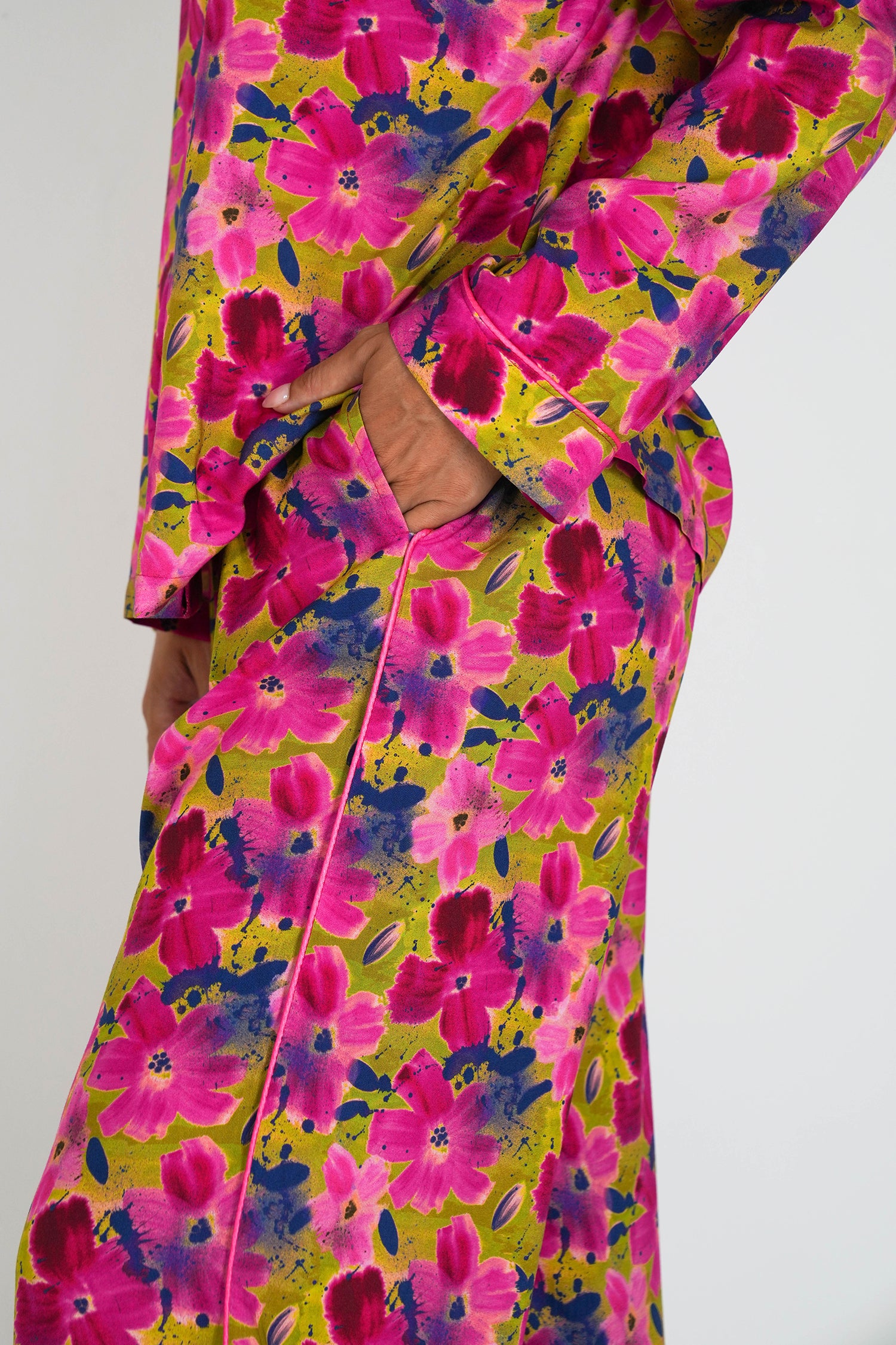 Cerise Floral Pajamas