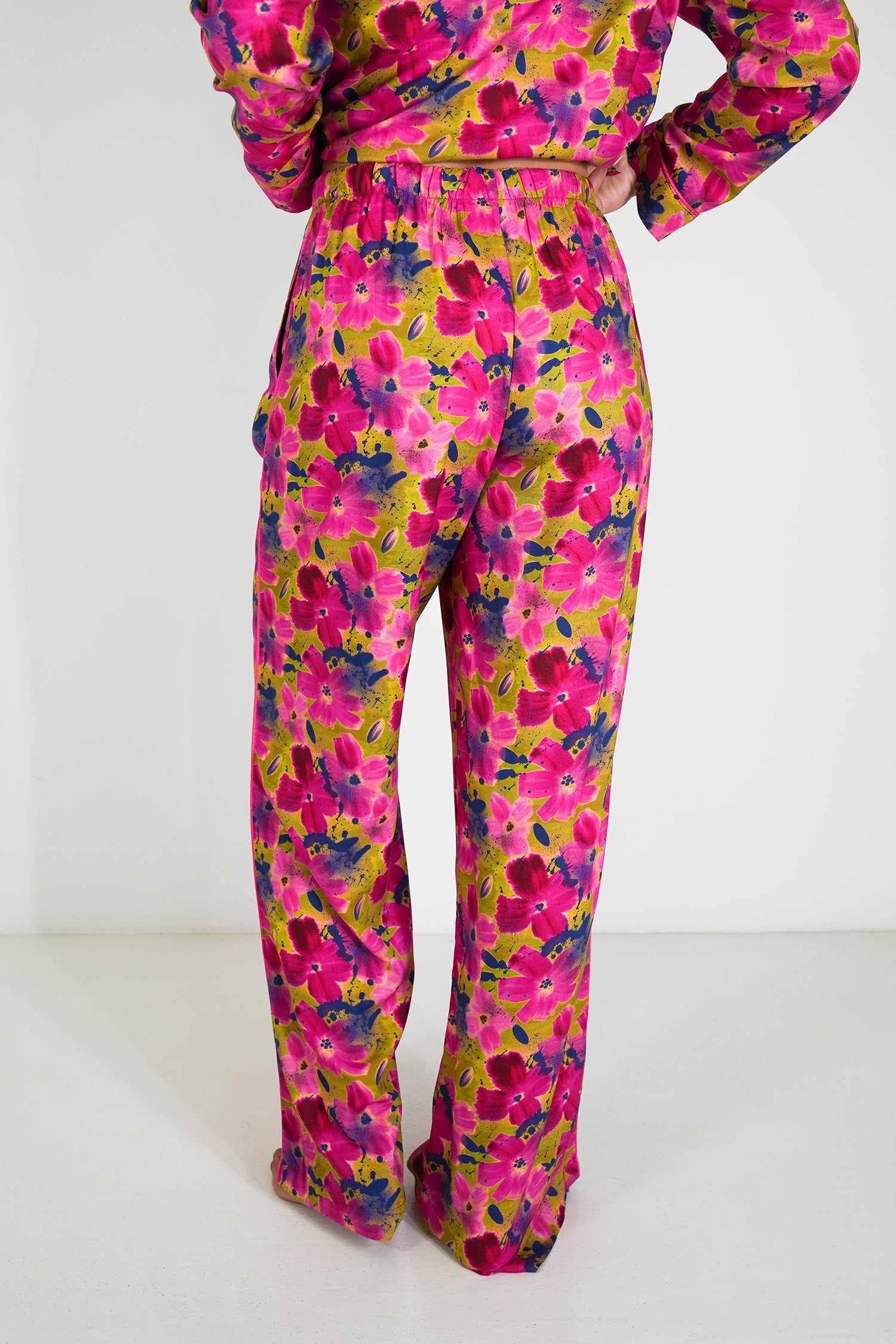 Cerise Floral Pajamas