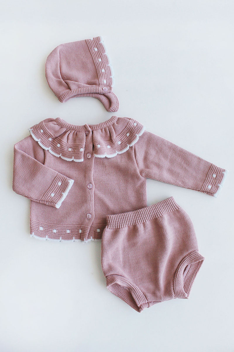 Dusty Pink Holly Knit Set