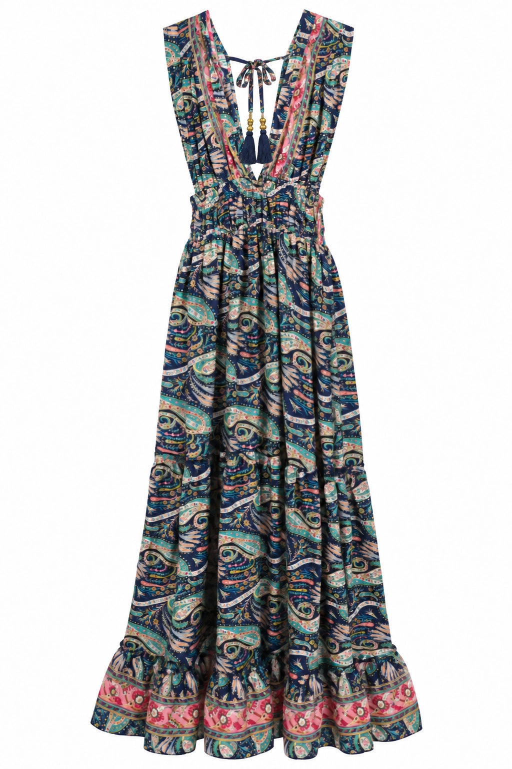 Navy and Pink Terry Dress