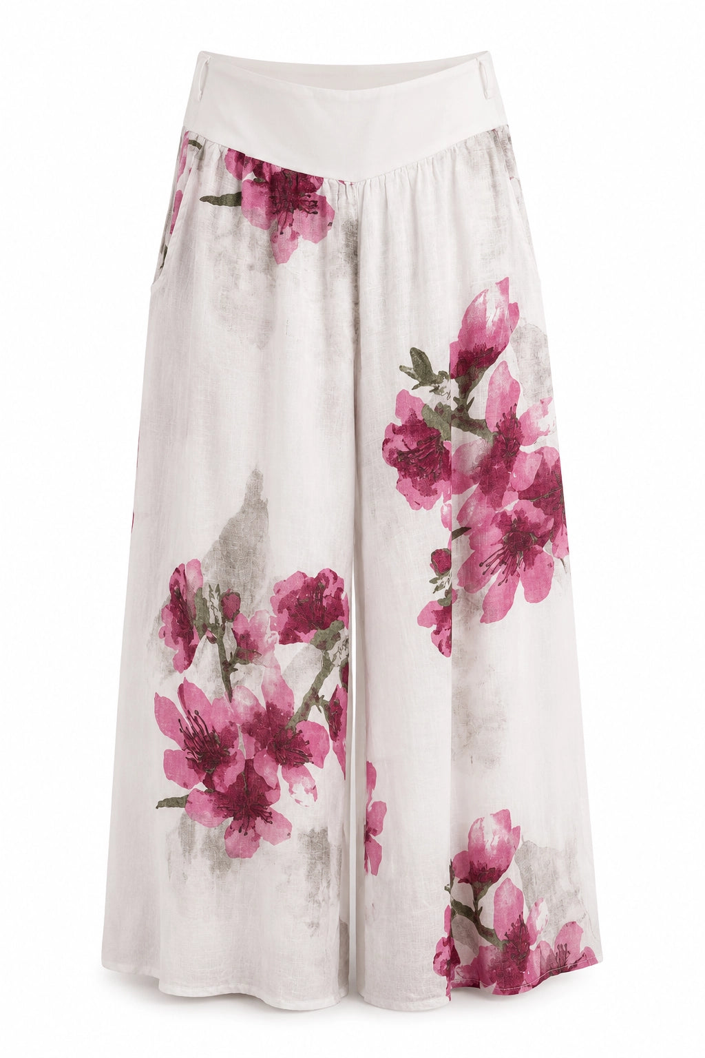 White_Floral_Linen_Wide_Leg_Pant_front_somethingpretty