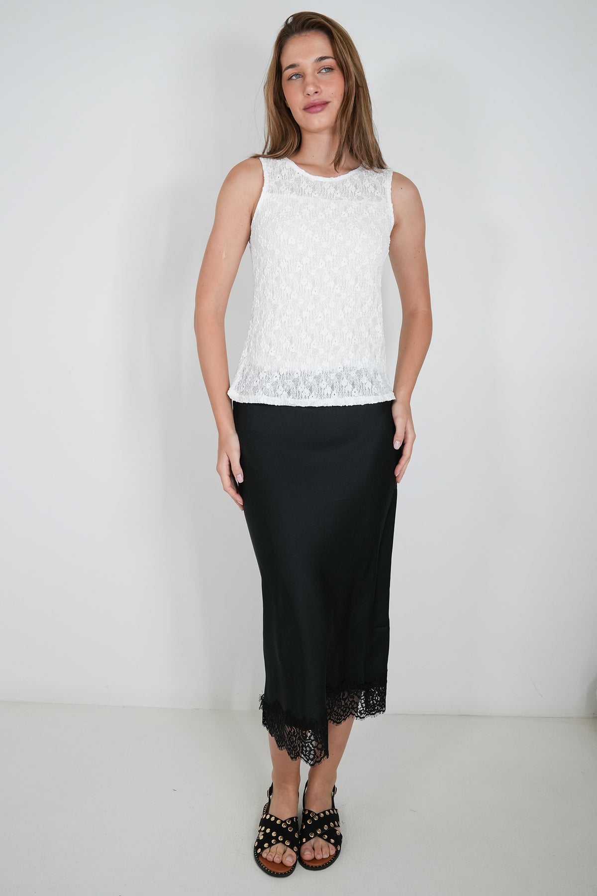 White Lace Andrea Top