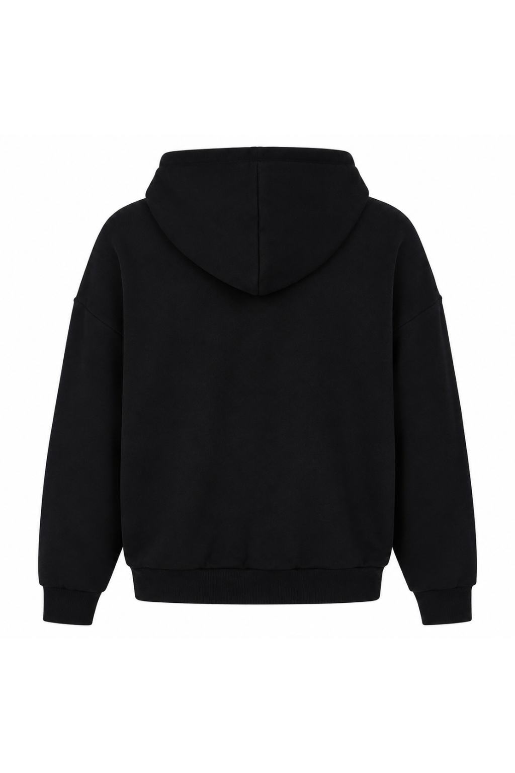 Black hoodie on a white background