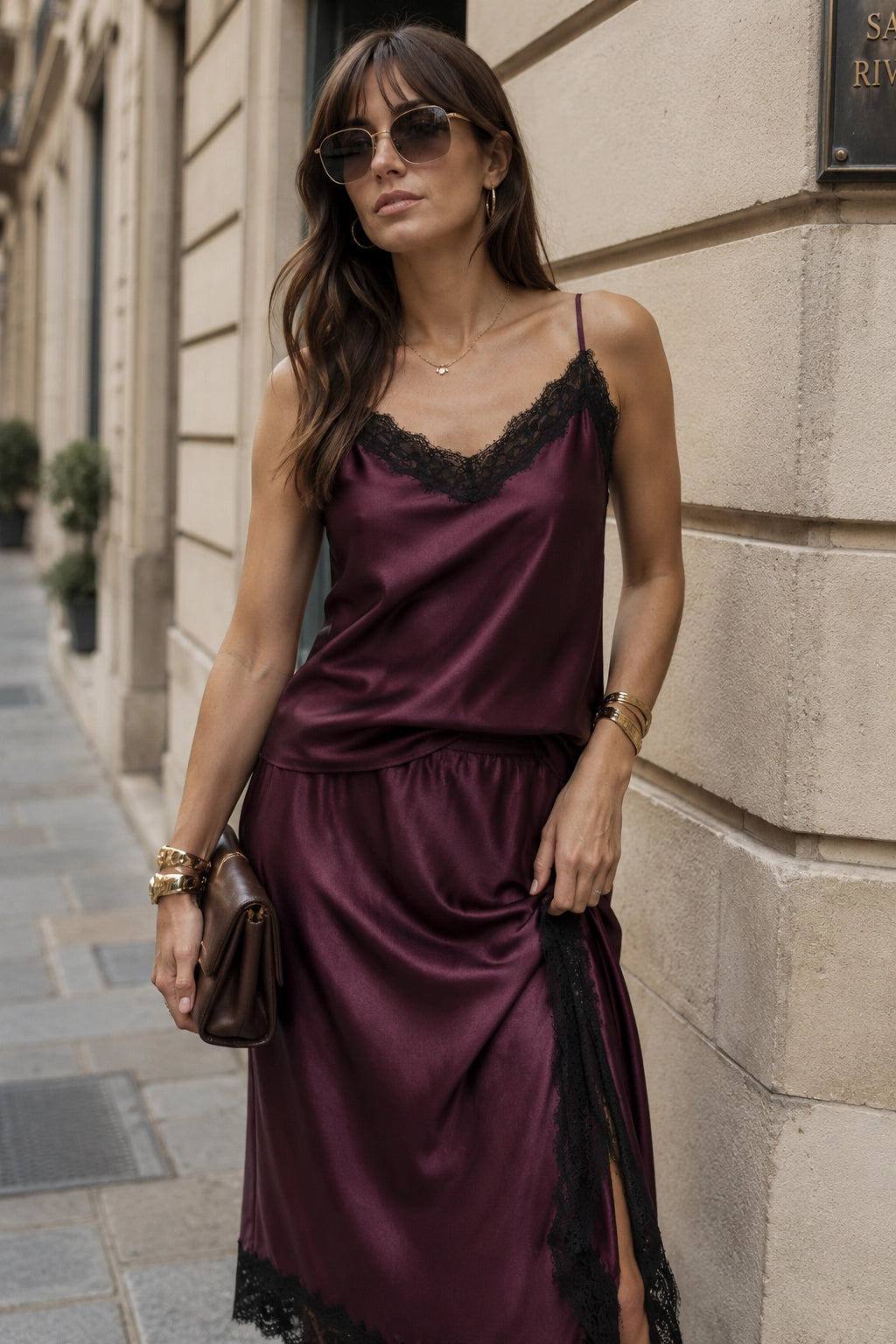 Burgundy Lisa Cami