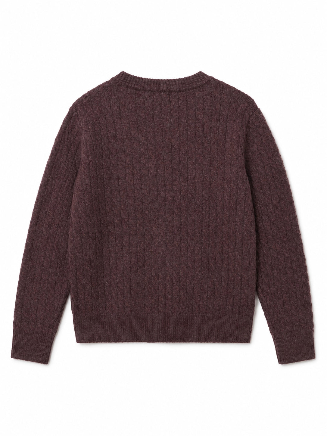 Brown sweater on a white background