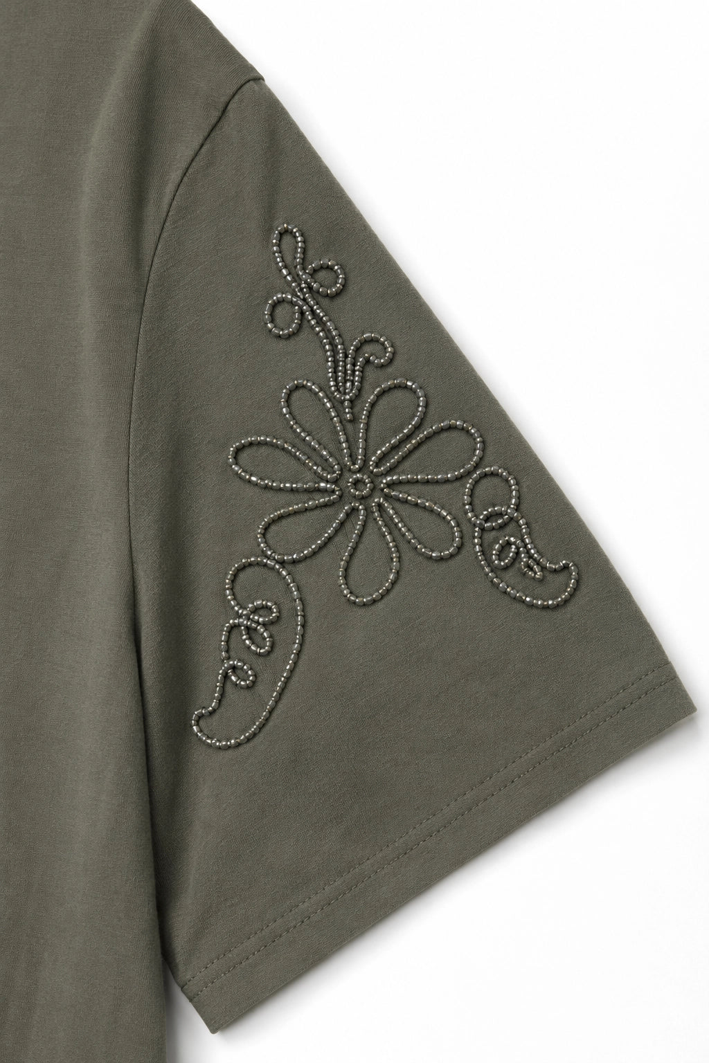 khaki_Cotton_Embroidered_Sleeve_Tee_front_somethingpretty