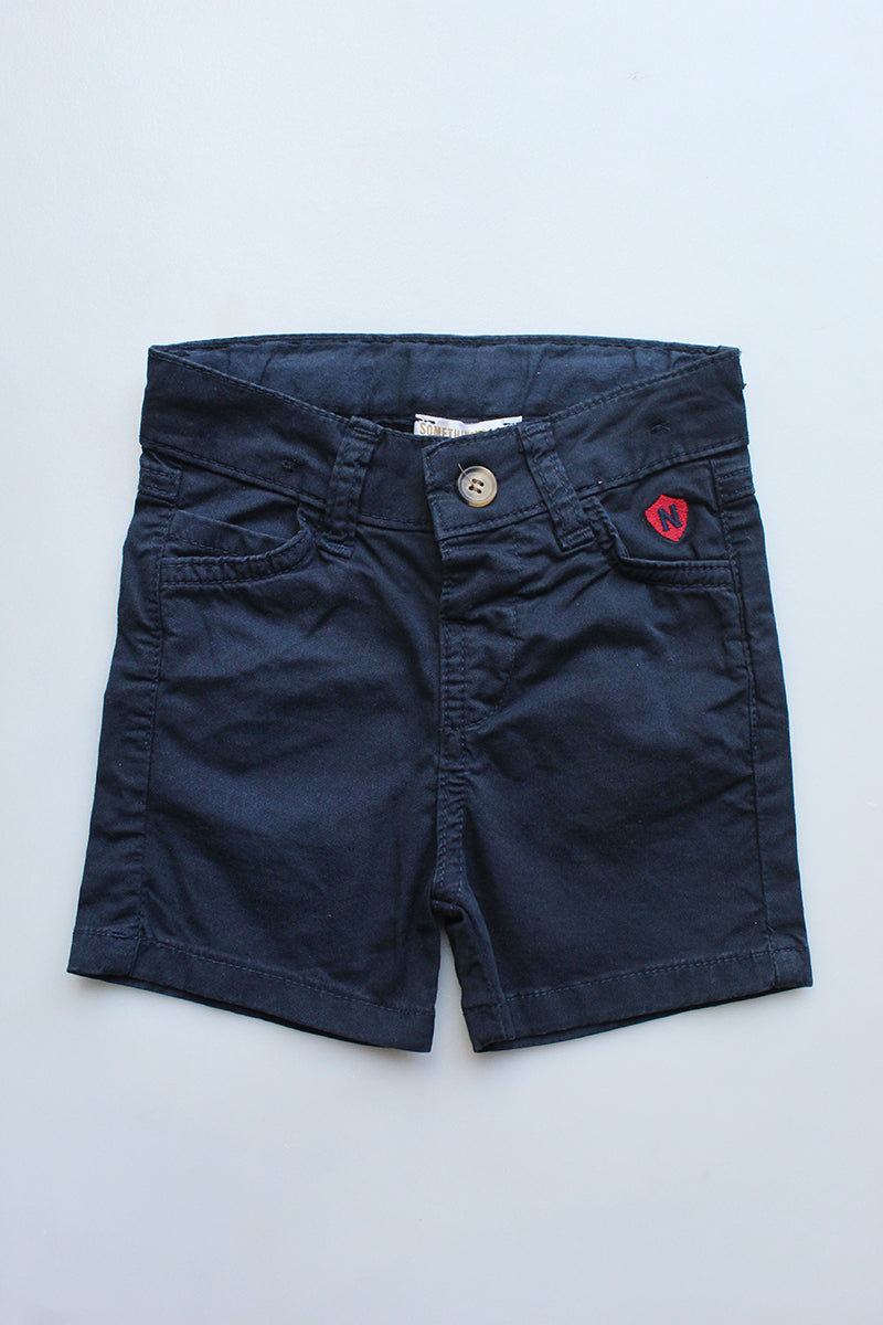 Navy Preppy Shorts, navy boys shorts from Something Pretty, alternative view