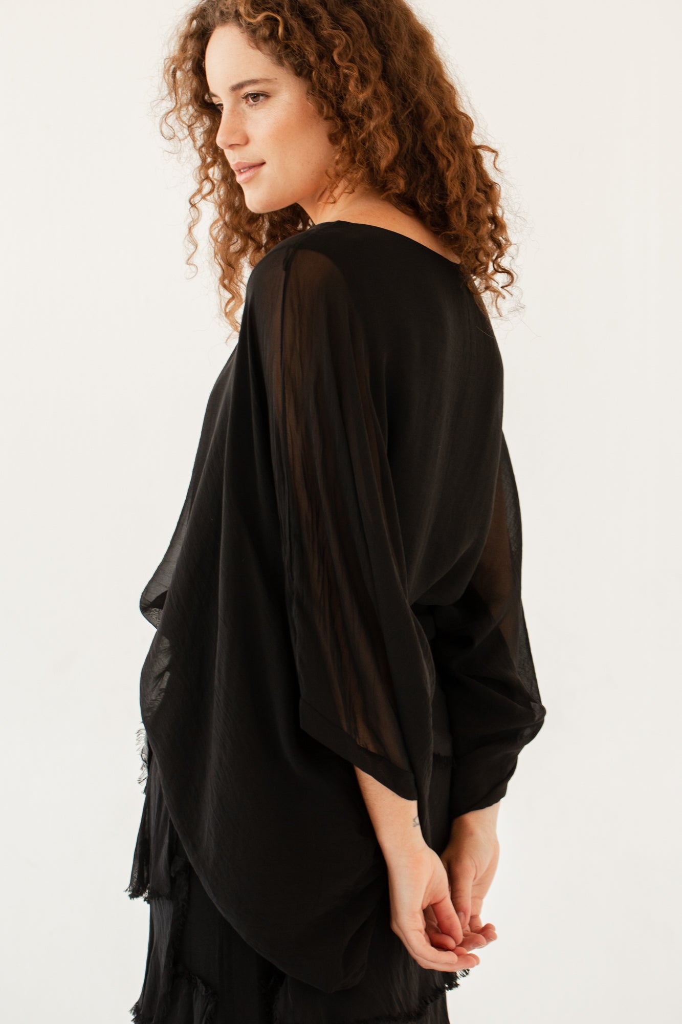 Silk Poncho