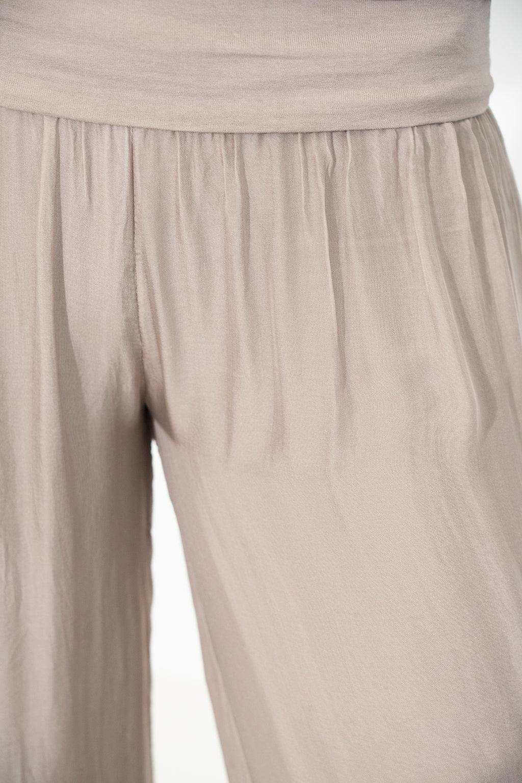 Taupe Silk Harem Pant
