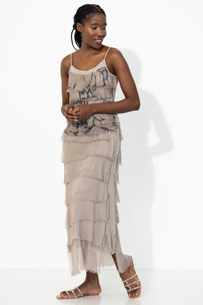 Silk Tier Skirt