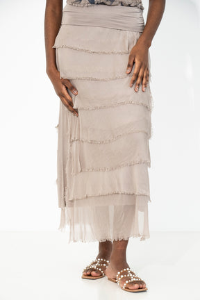 Silk Tier Skirt