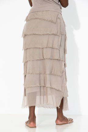 Silk Tier Skirt
