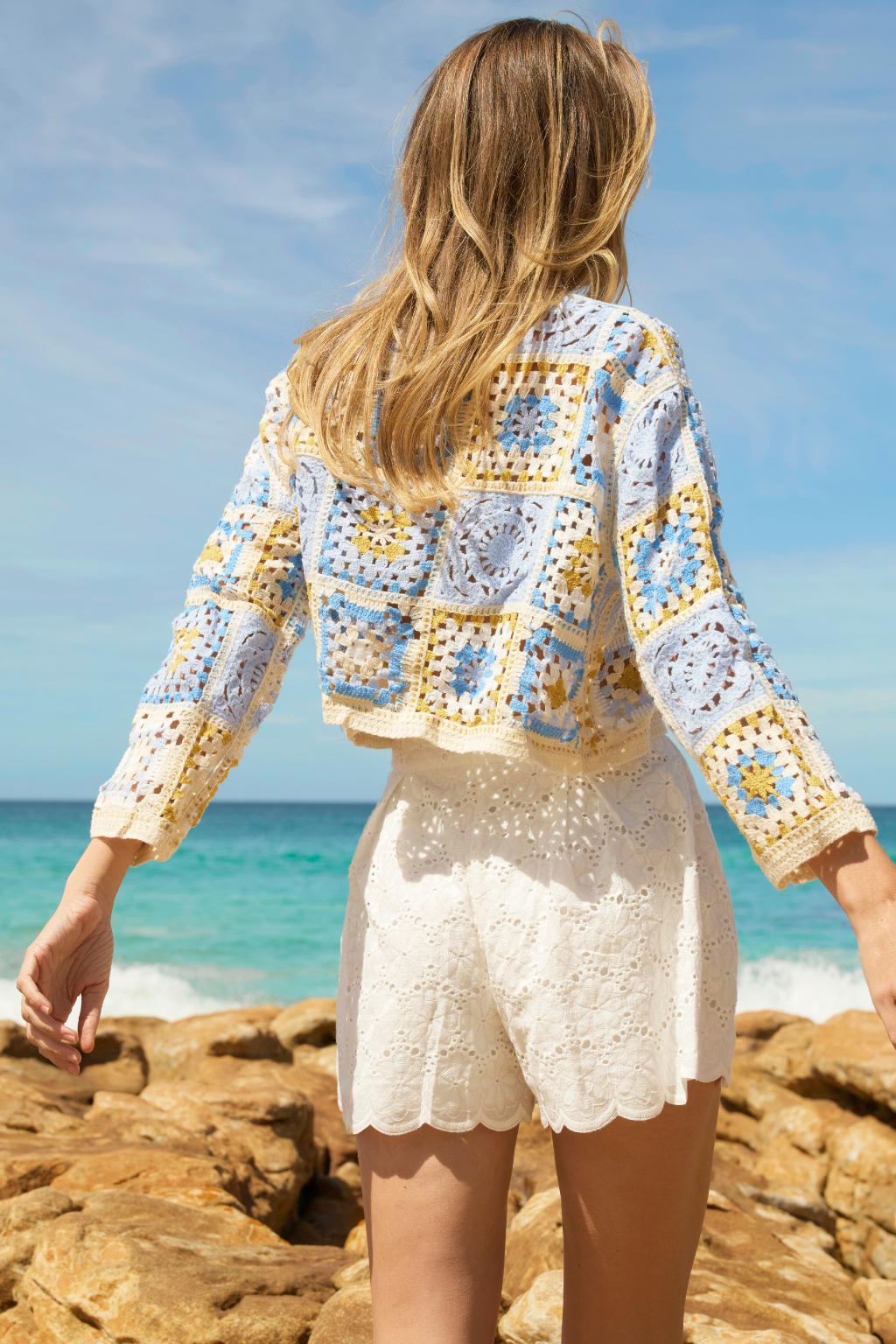 Blue Crochet Top