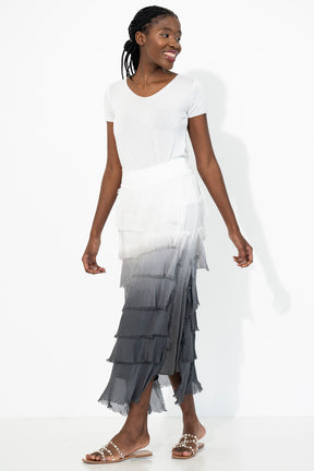 Silk Tier Skirt