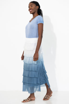 Silk Tier Skirt