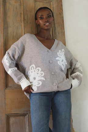 Grey Michelle Cardigan