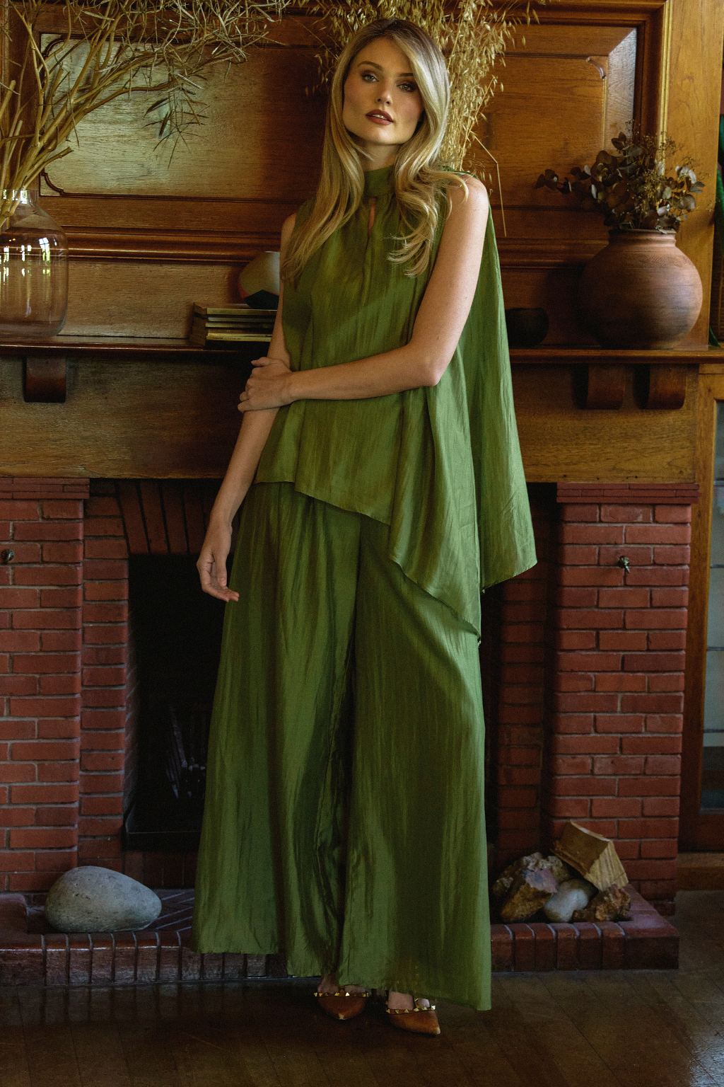 Chartreuse Ariel Pant