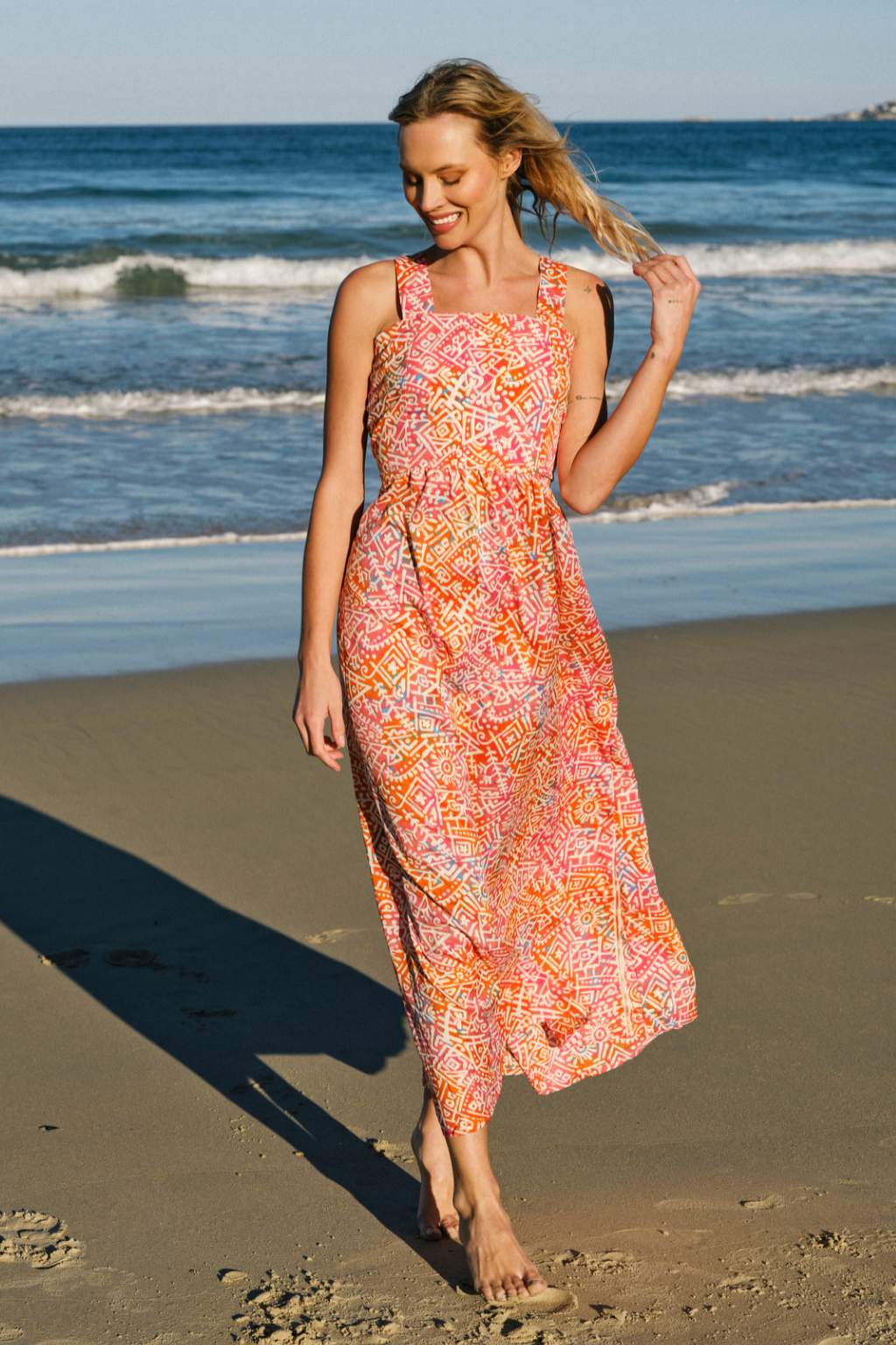 Pink and Orange Celia Dress