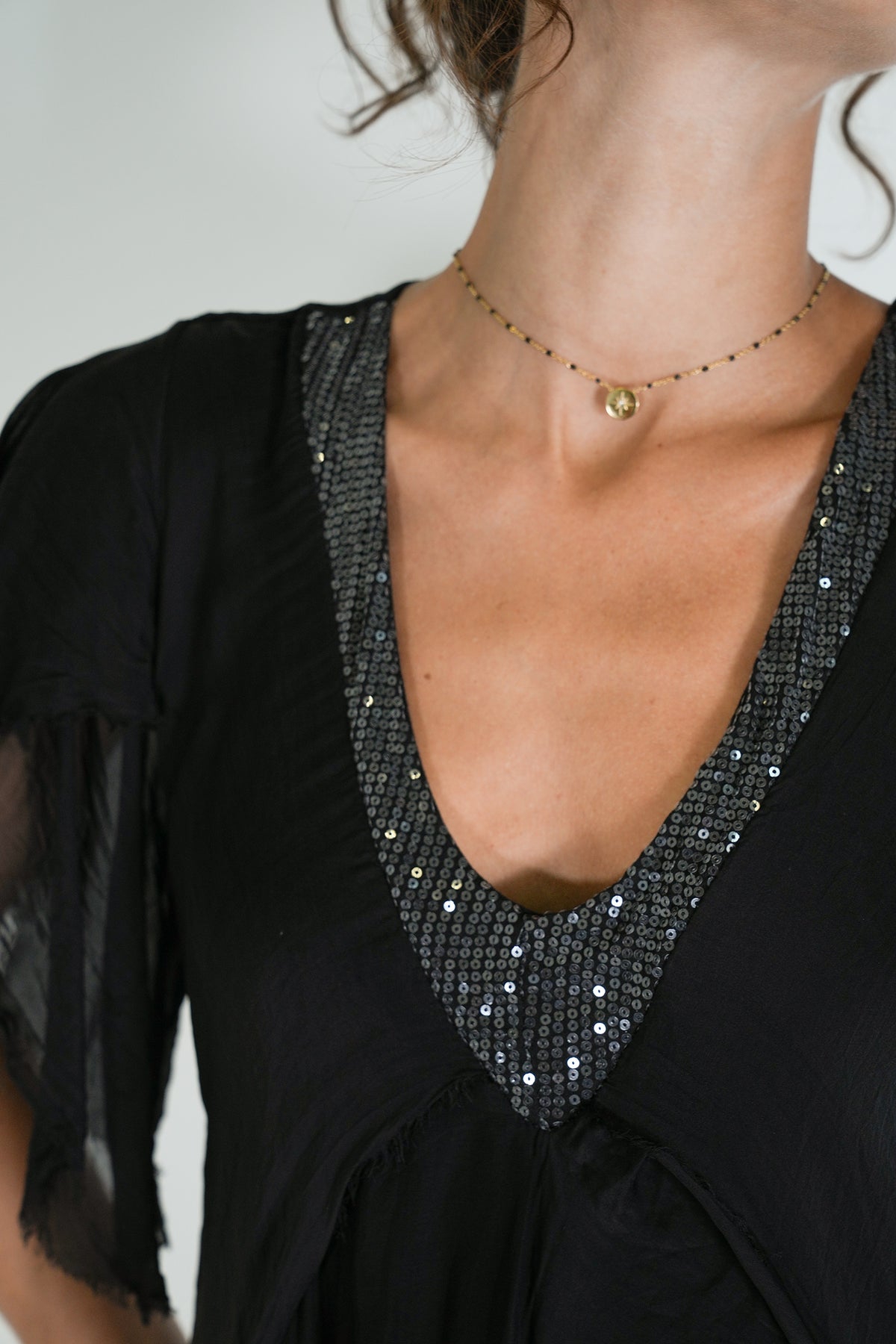 Black Elana Necklace