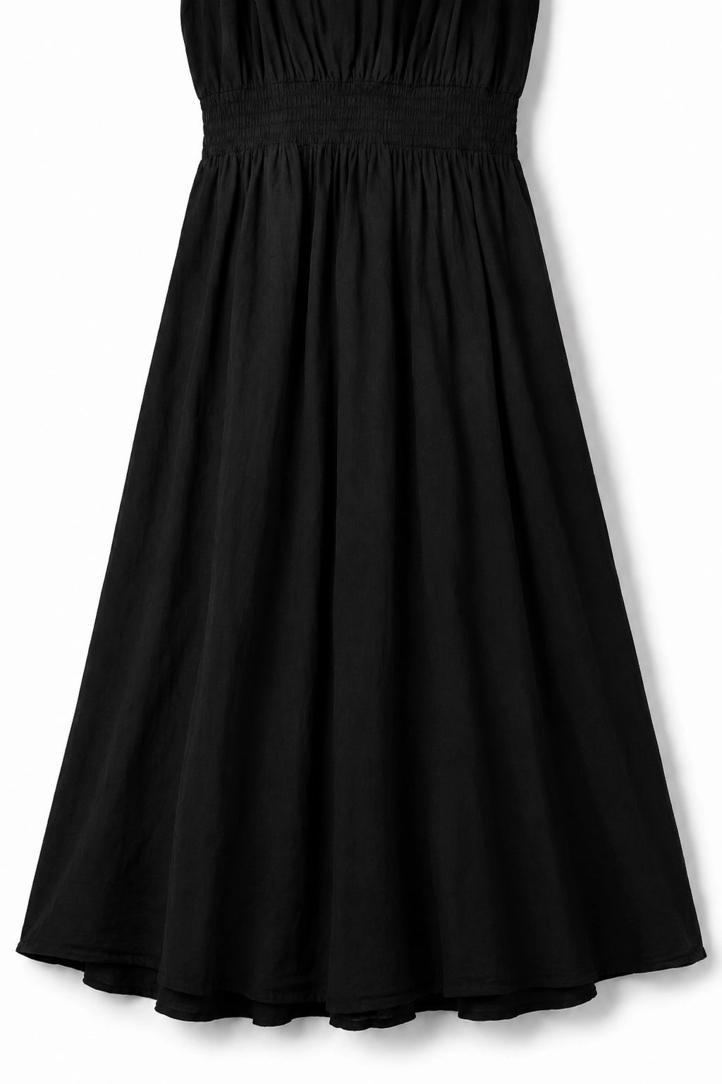 Black Cotton Halterneck Dress
