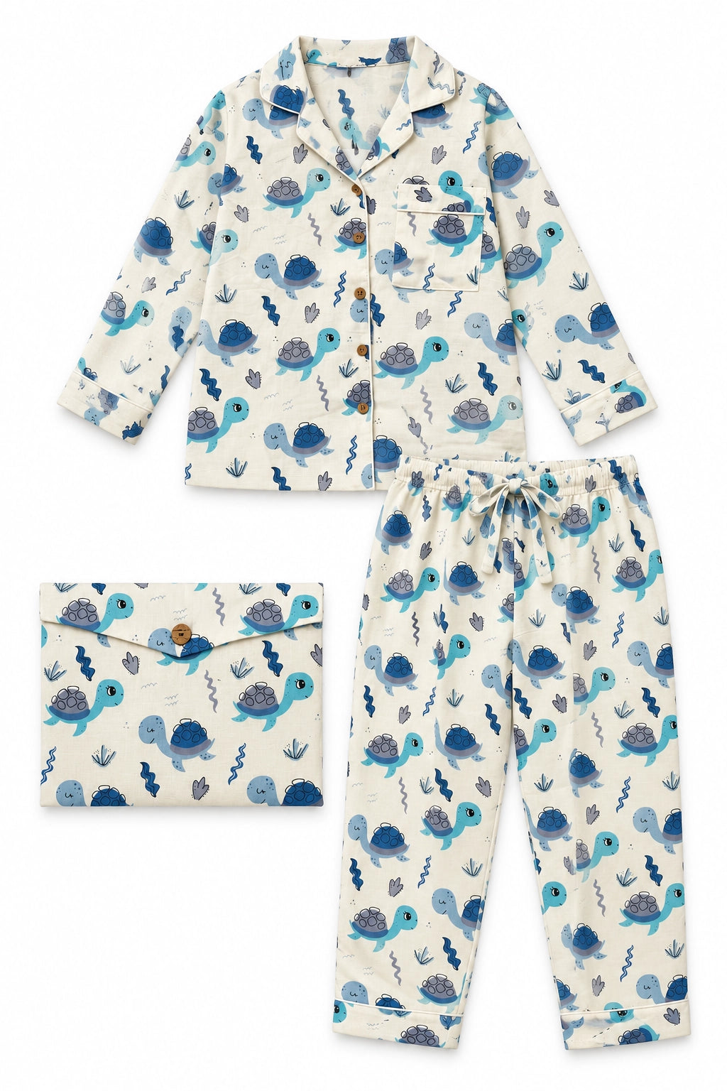 Blue Tortoise PJ Set