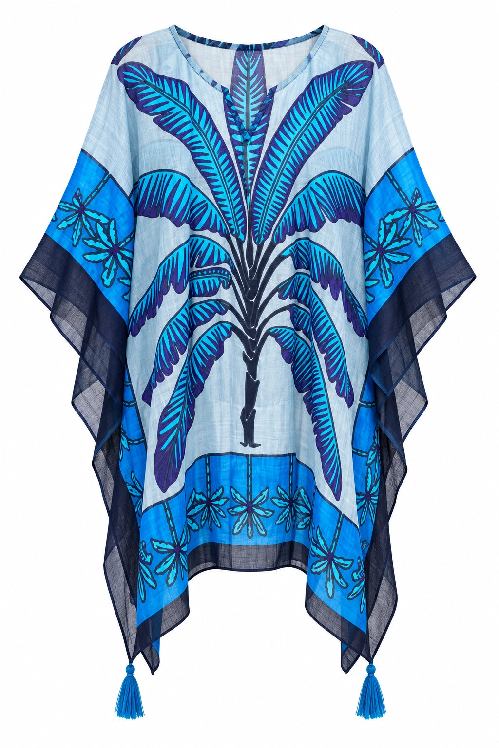 Blue Cotton Cover-Up