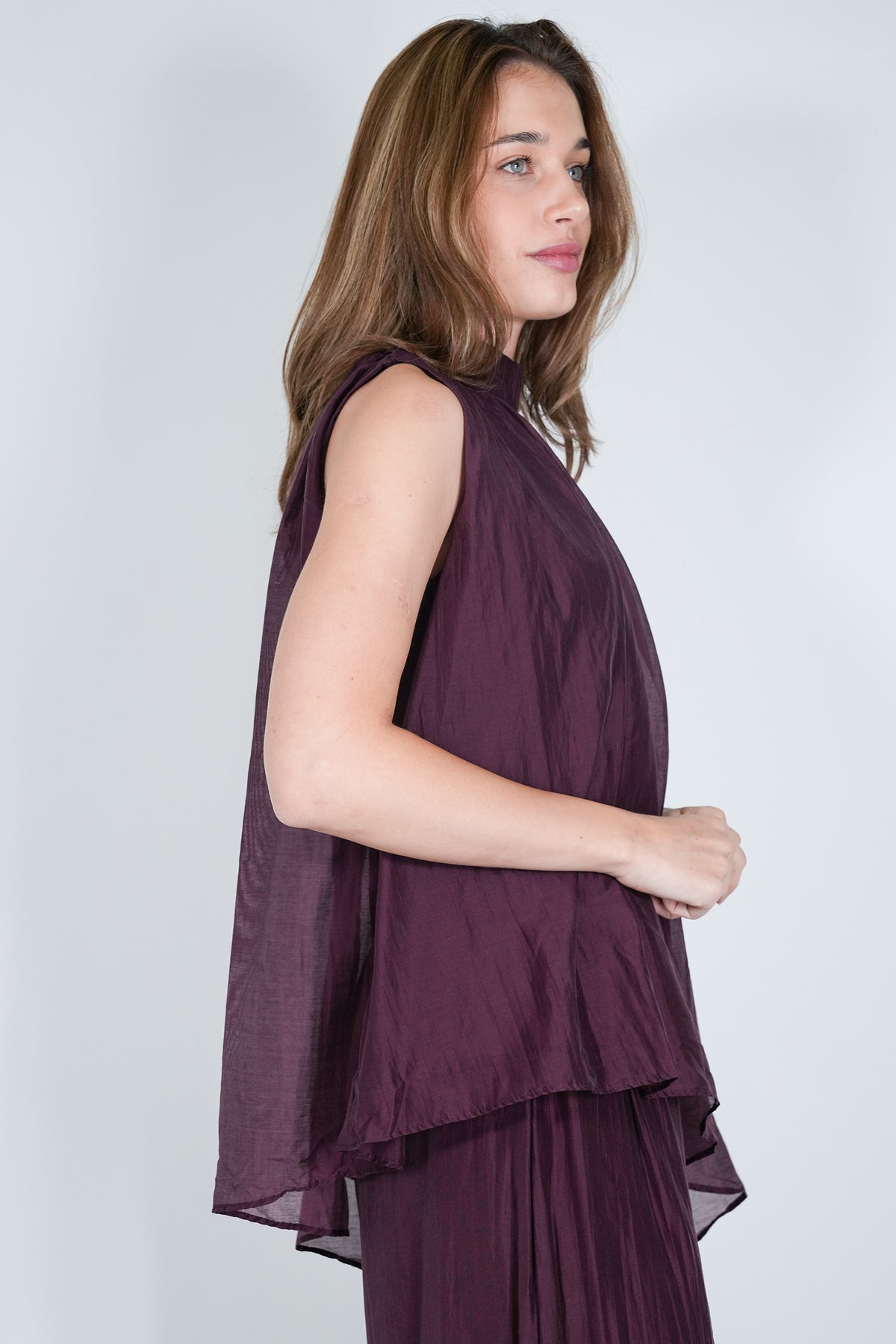 Burgundy Ariel Blouse