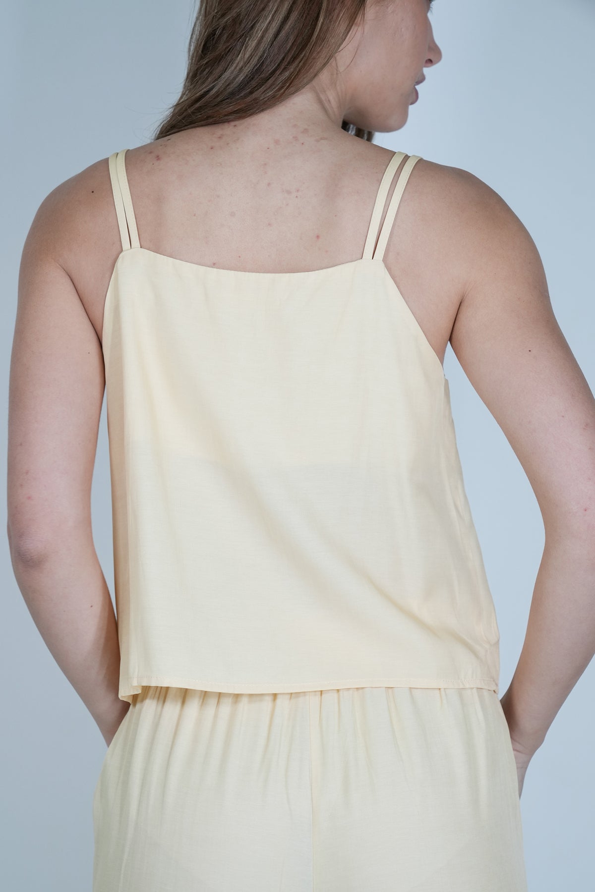 Butter Yellow Minki Strappy Top
