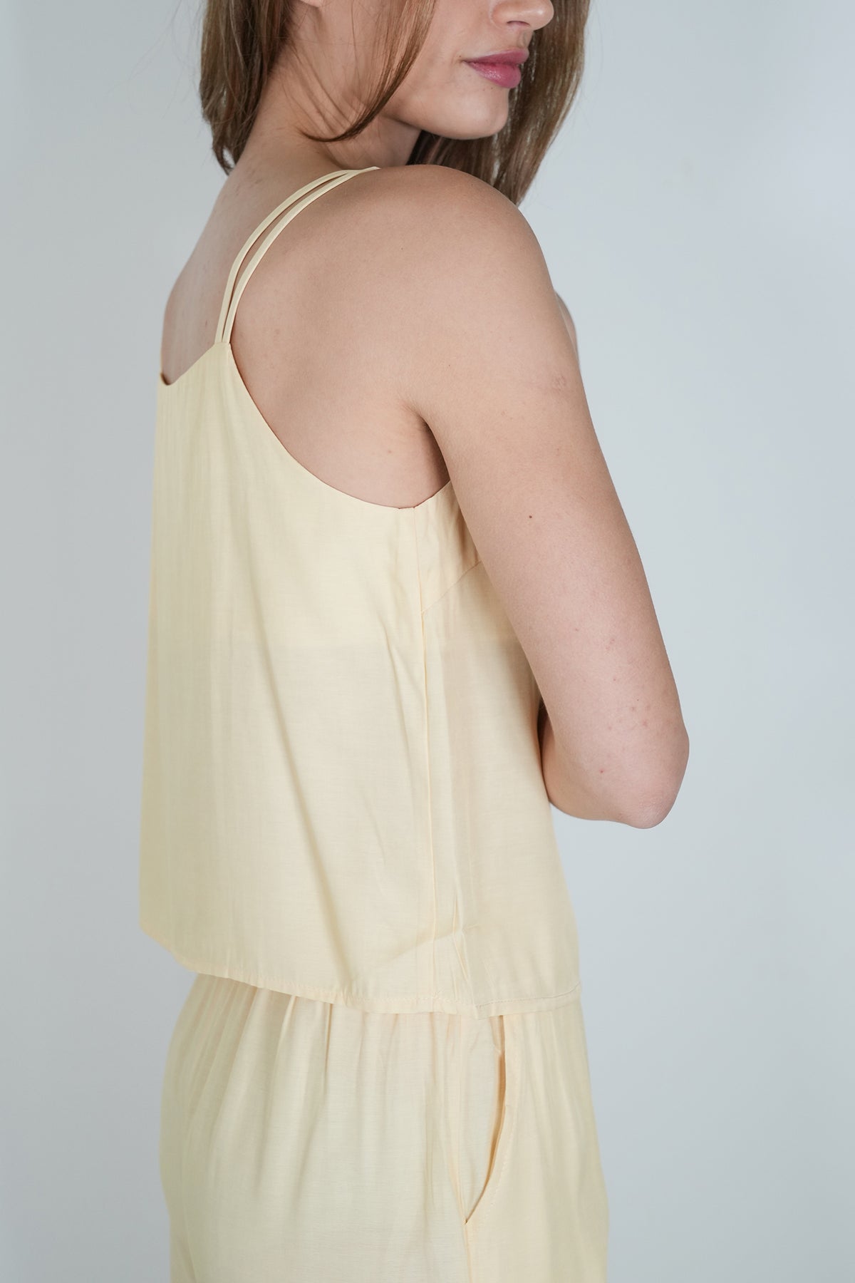 Butter Yellow Minki Strappy Top