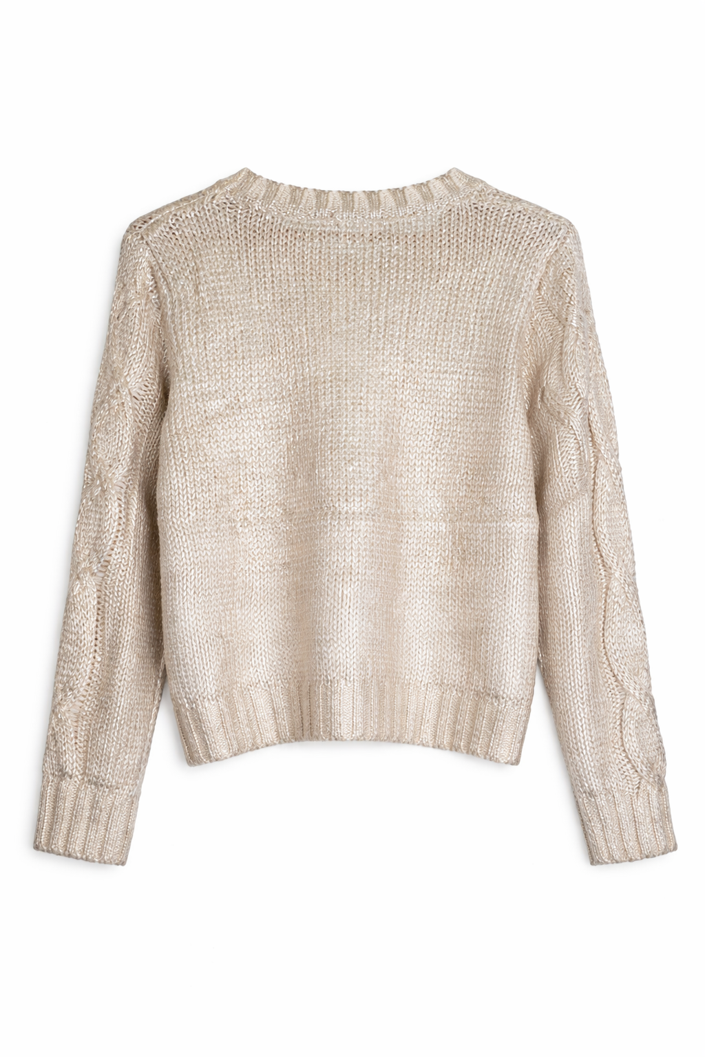 Gold Foil Cream Jumper