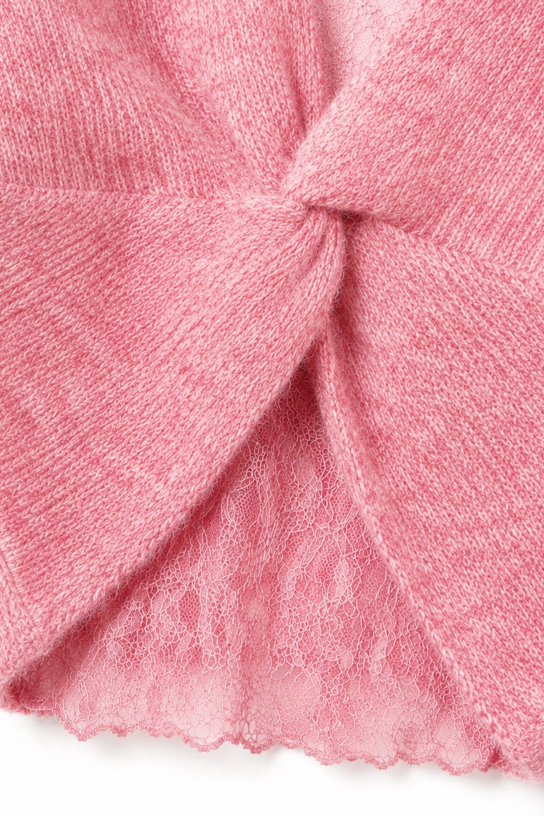 Coral Lace Inset Jumper