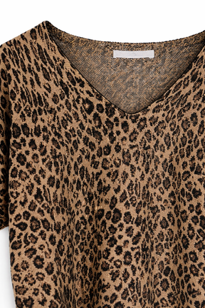 Leopard Sparkly Knit