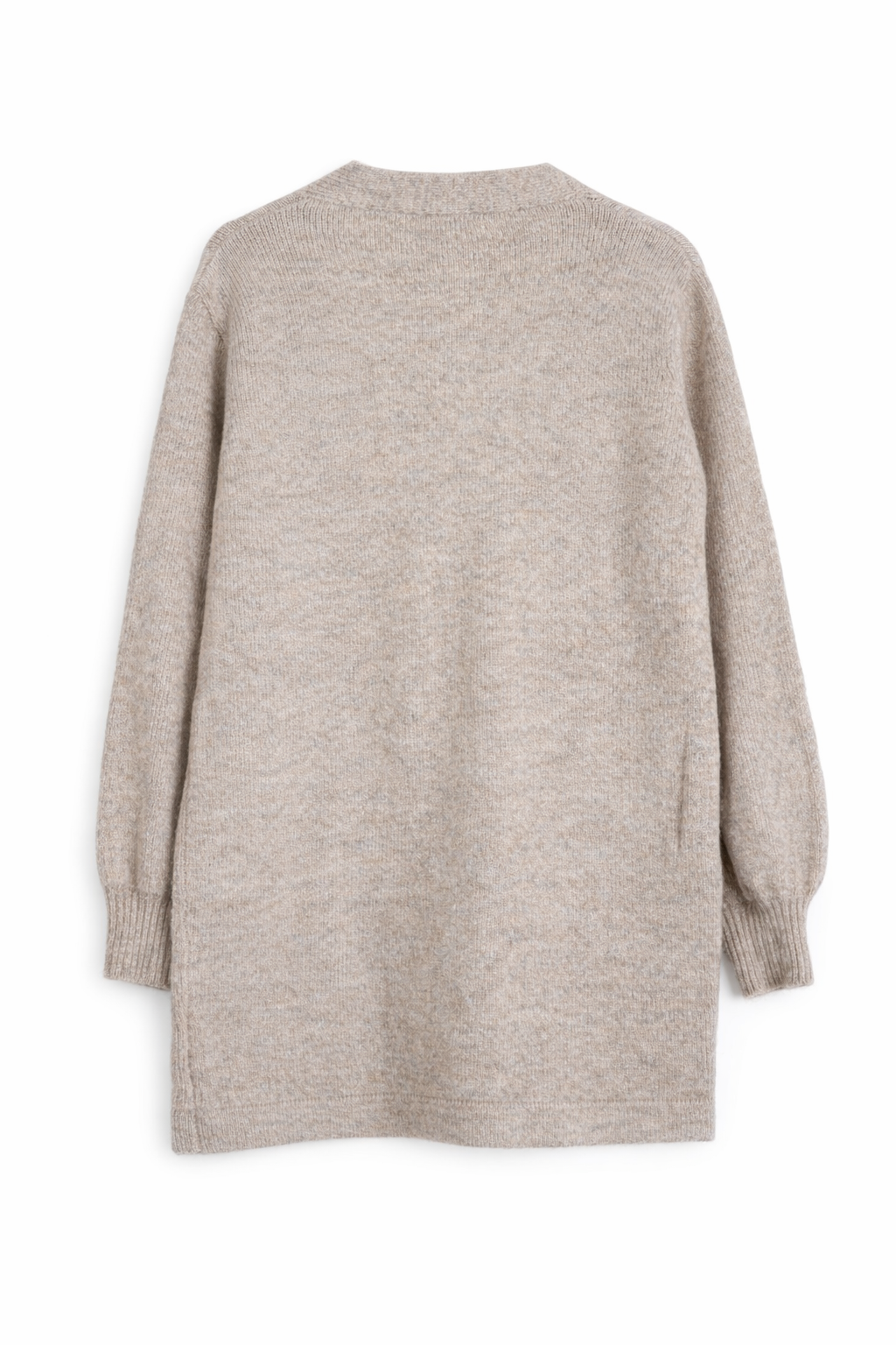 Beige Floral Sleeve Cardigan