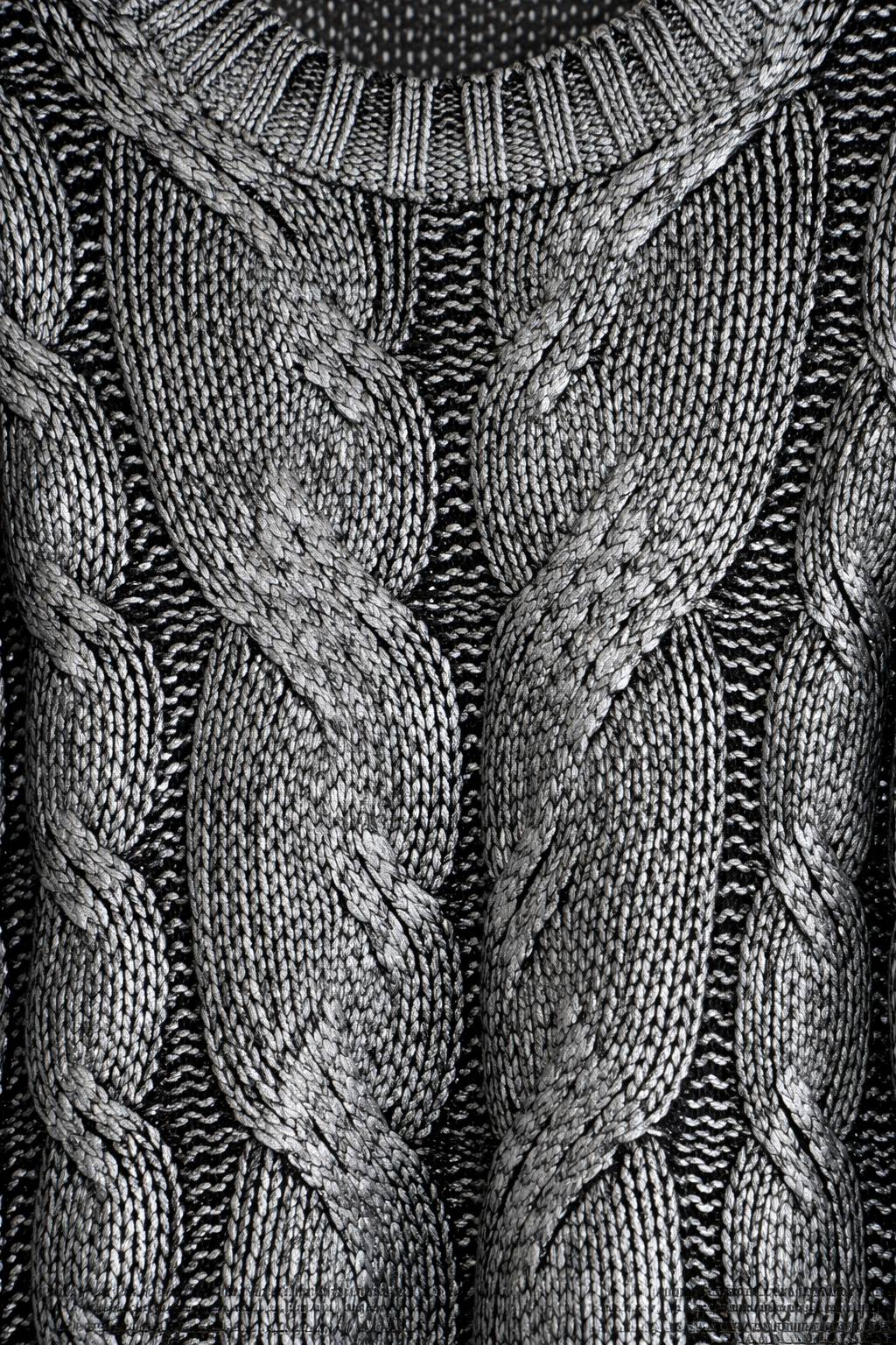 Silver Foil Black Jumper