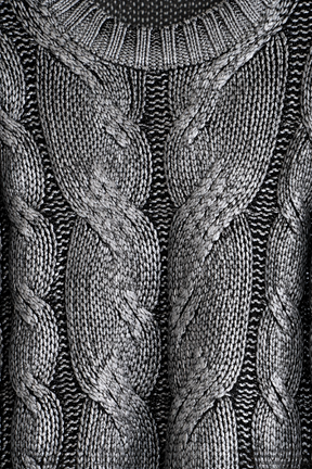 Silver Foil Black Jumper