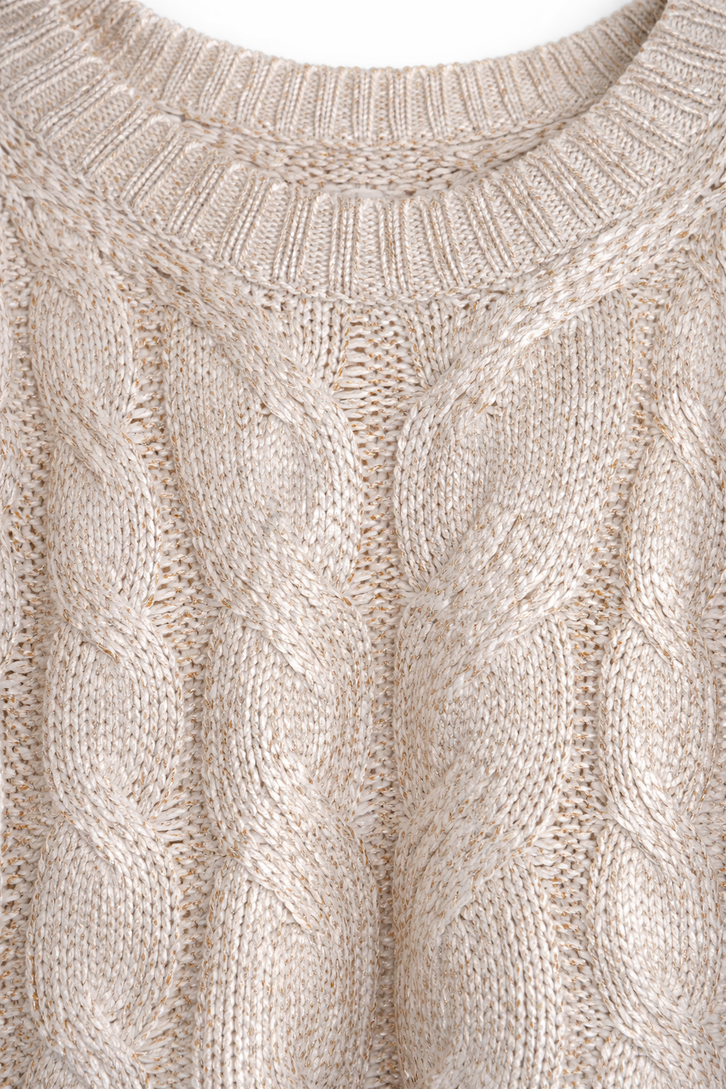 Gold Foil Cream Jumper