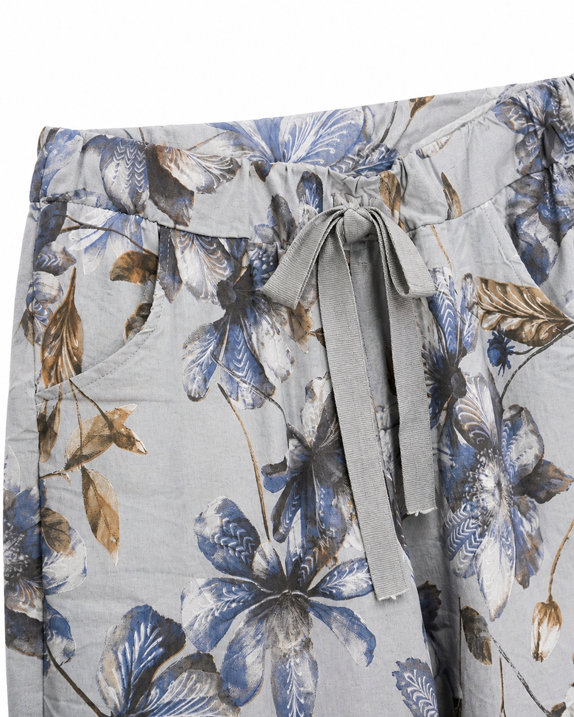 Grey Floral Winter Jogger