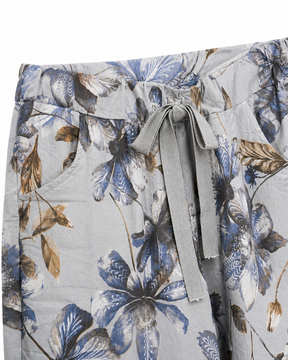 Grey Floral Winter Jogger
