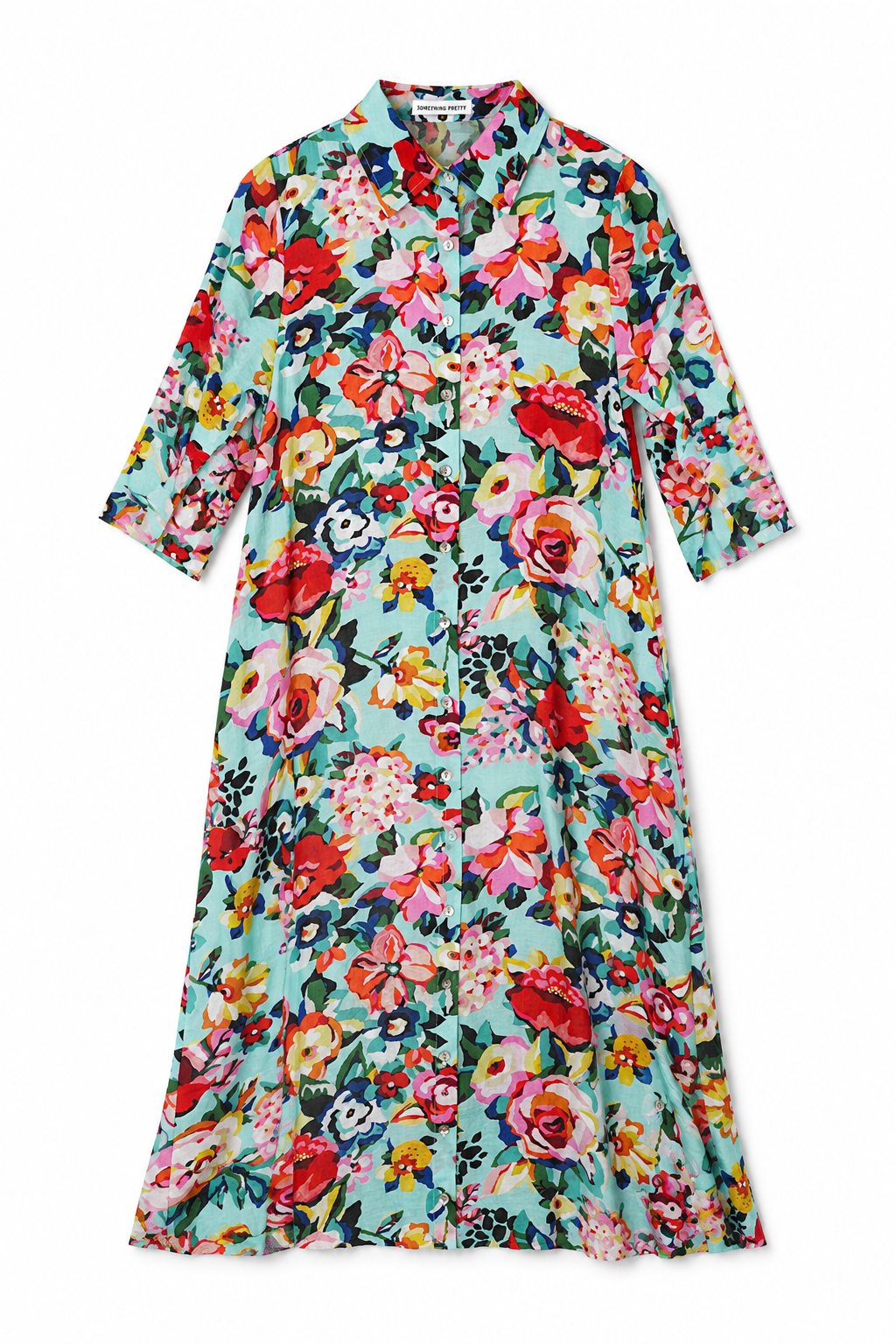 Tropical Shirt Dress