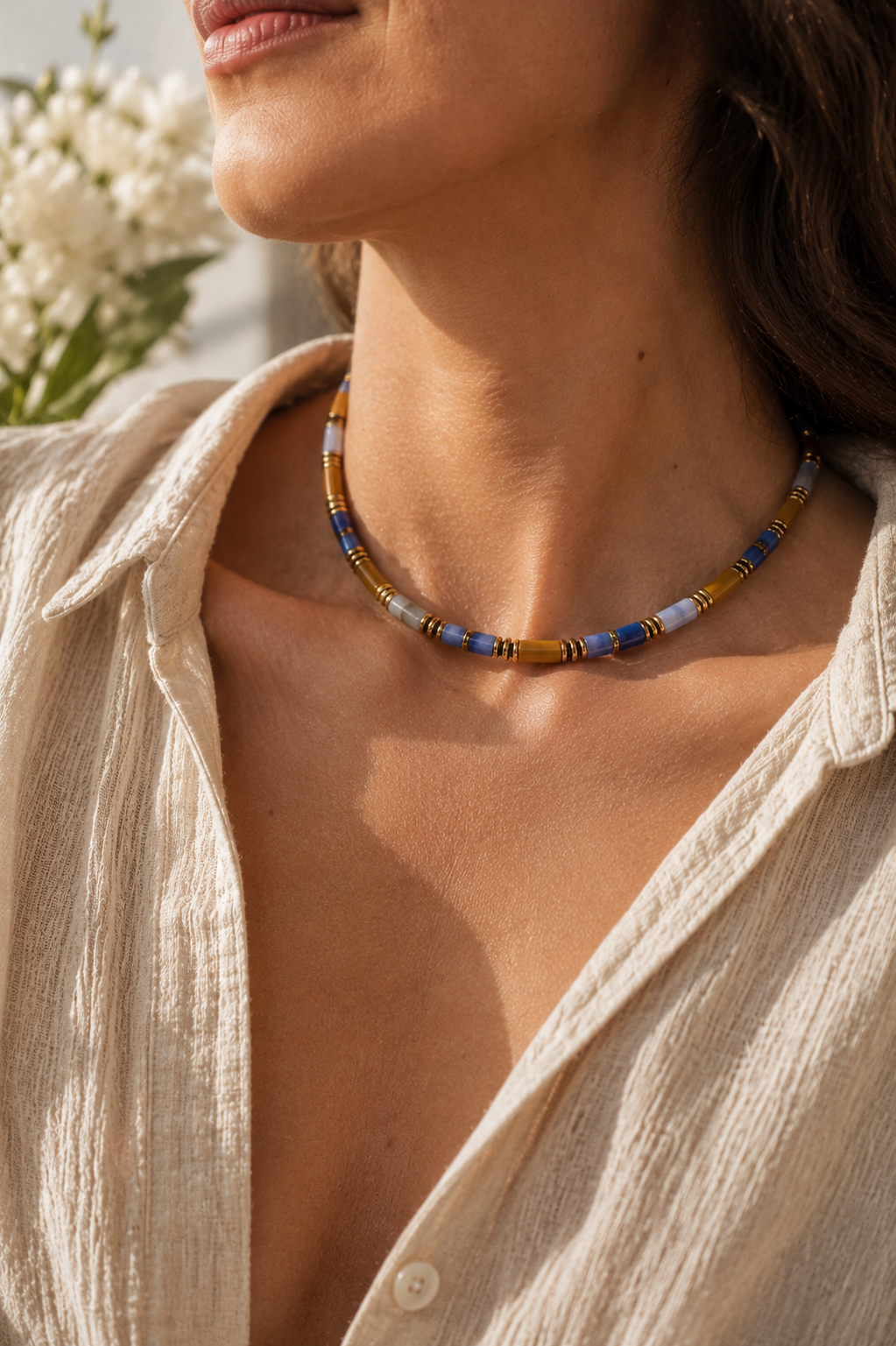 Blue Fiona Necklace